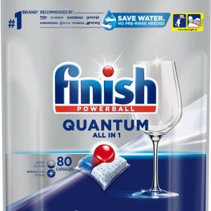 Tabletes trauku mazgāja maš Finish Powe Quantum Allin1.80gab