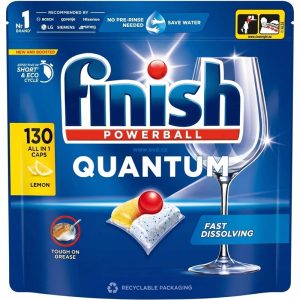 FINISH KAPSULAS QUANTUM ALL IN 1 CITRONS 130 GAB.