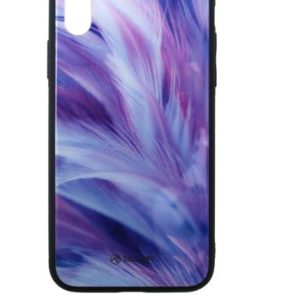 Tellur Cover Glass print for iPhone XS feather