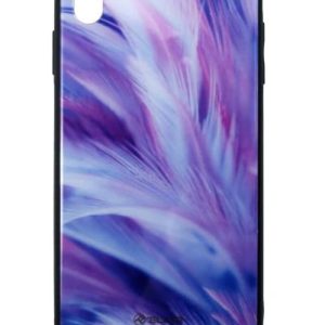 Tellur Cover Glass print for iPhone XS MAX feather