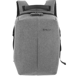 Tellur 15.6 Notebook Backpack Antitheft V2, USB Port, Gray