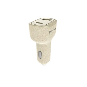 Tellur Green car charger, 36W, 6A ,PD18W + QC3.0, cream