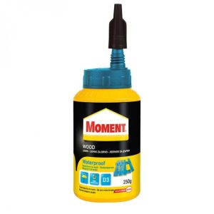 Līme koks Moment Wood Waterproof D3, 0.25 kg, balta krās.
