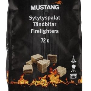 Iedegšanas ierīce, brūna krās. Mustang Lighting Cubes Eco, 72 gab.