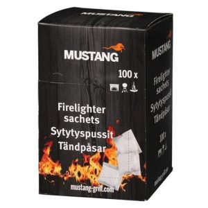 Iedegšanas ierīce balta MUSTANG 626655. 12 cm. 100 gab.