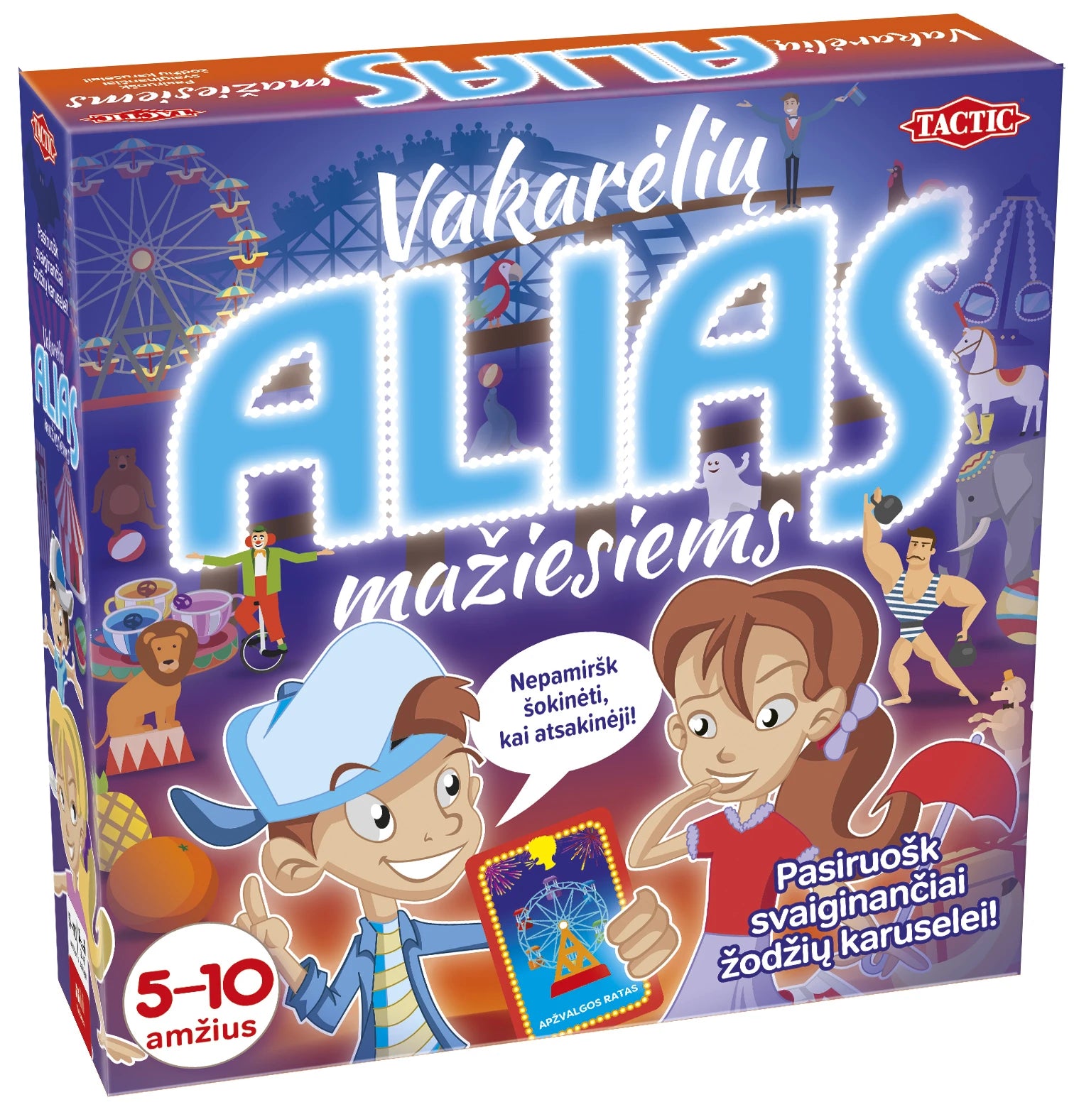 TACTIC Spēle mazajiem „Vakarēļu Alias“, latviešu valodā,