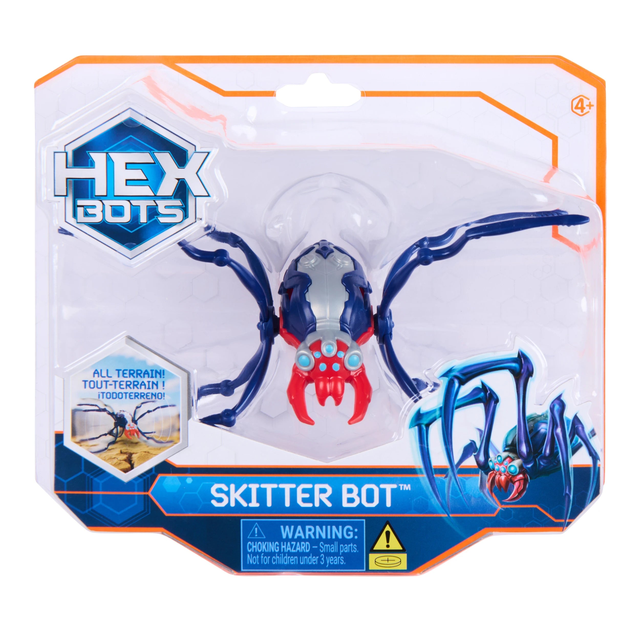 HEX BOTS Interaktīva rotaļlieta Skitter Bot