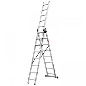 Kombinētās kāpnes 3x8 pakāpieni, 2,27/5,12m, Ecomax