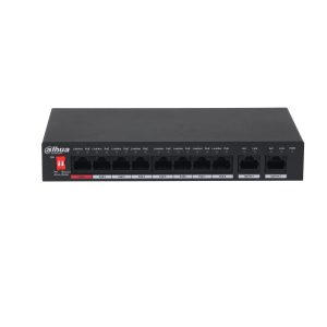 Switch-DAHUA-PFS3010-8ET-96-V2-Desktop/pedestal-PoE ports 8-96 Watts-DH-PFS3010-8ET-96-V2