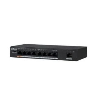 Switch-DAHUA-Type L2-Desktop/pedestal-Rack-1x10Base-T / 100Base-TX / 1000Base-T-PoE ports 8-96 Watts-DH-PFS3009-8ET1GT-96-V2