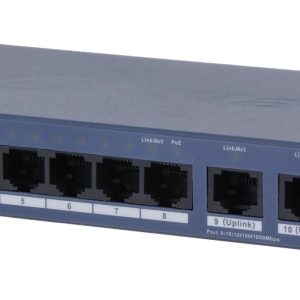 Switch-DAHUA-DH-CS4010-8ET2GT-110-Switch layer L2-8xRJ-45 ports-RJ-45 Ports Type Fast Ethernet ,10/100,-2xGigabit Ethernet