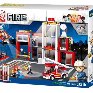Konstruktors Sluban Sluban Fire Ugunsdzēsēju stacija M38-B0631, 612 gab.