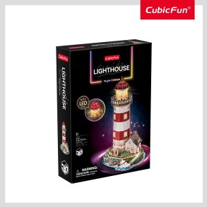 CUBICFUN 3D puzle bāka ar LED apgaismojumu