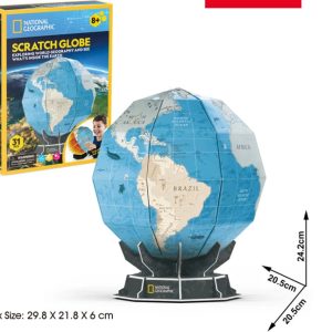 CUBICFUN 3D puzle Scratch Globe