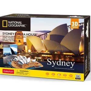 CUBICFUN NATIONAL GEOGRAPHIC 3D puzle Sidnejas Operas nams