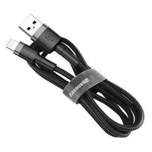 Vads BASEUS USB TypeA M. Lightning M. 2m melns CALKLF-CG1