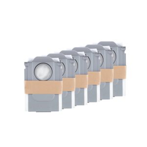Vacuum Cleaner Accessory-ROBOROCK-Disposable Dust Bag 6pcs-White-For Qrevo/Qrevo MaxV/S8 MaxV Ultra/S8 Max Ultra/Qrevo S/Qrevo
