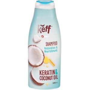 KEFF kondicionieris matiem ar keratīnu un kokosriekstu eļļu 500ml