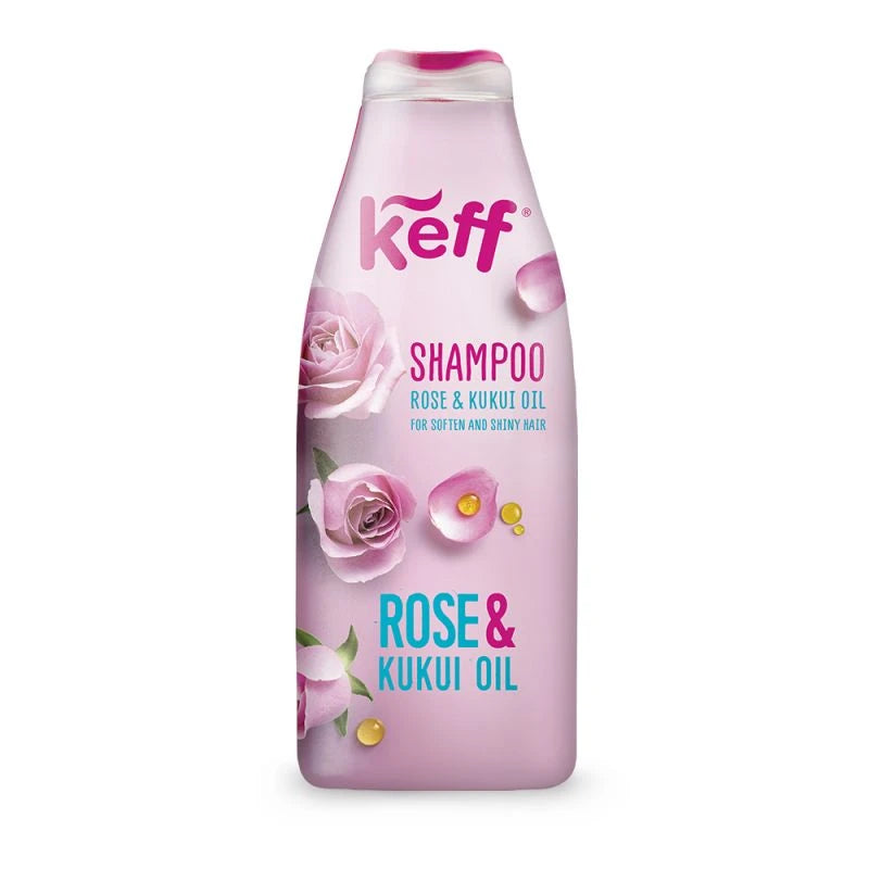 KEFF šampūns ar rožu un kukui eļļu 500ml