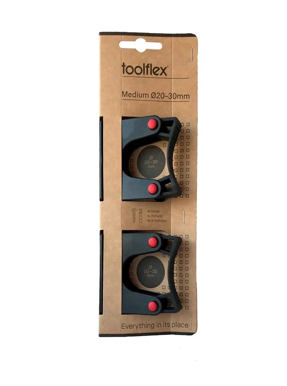 Instrumentu turētājs Toolflex, 2 cm, melna krās., 2 gab.