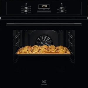 Iebūvētā cepeškrāsns Electrolux 600 sērija „SteamBake“ EOD3H50BK