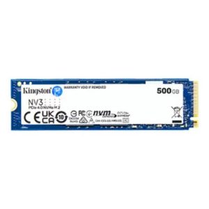 SSD-KINGSTON-NV3-500GB-M.2-PCIE-NVMe-3D NAND-Write speed 3000 MBytes/sec-Read speed 5000 MBytes/sec-TBW 160 TB-MTBF 200000