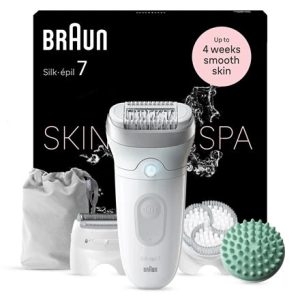 Epilators Braun Silk•épil 7 SkinSpa SE7-081, balta
