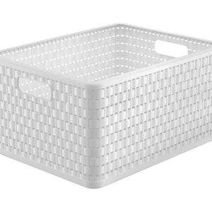 Uzglabāšanas kaste, paredzēts uzglabāšanai Rotho 11668, 28 l, balta krās./,krāsa/dizains tiek izvēlēts nejauši,, 43 x 33 x 21.5