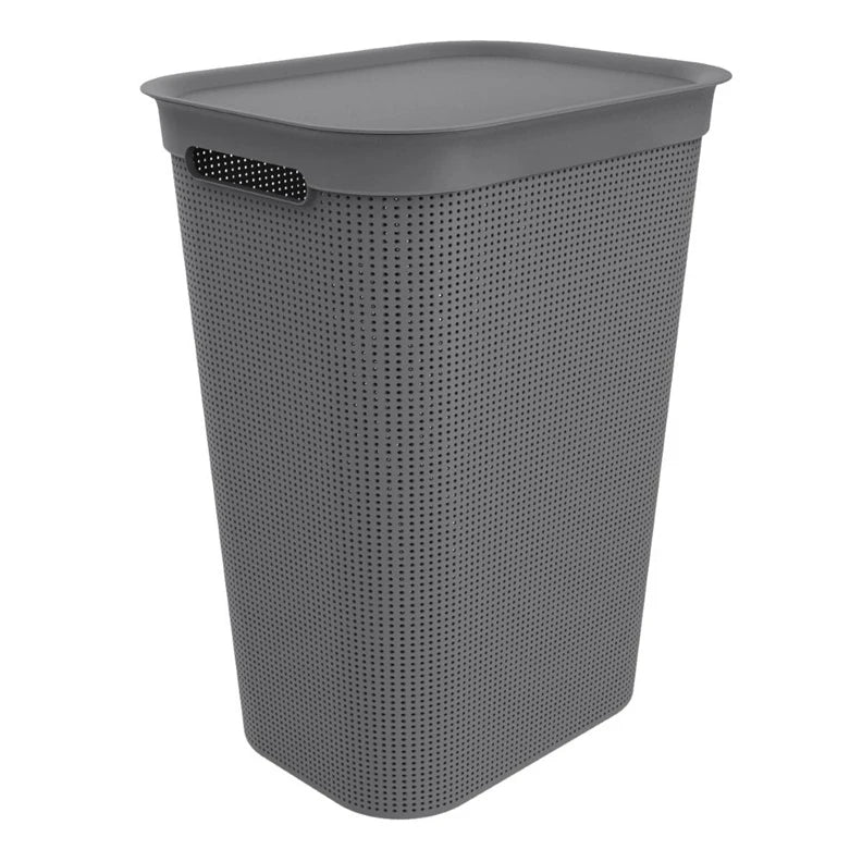 Veļas kaste Rotho 1023508853, 50 l, pelēka krās., 43.1 cm x 34 cm