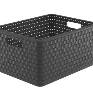 Uzglabāšanas kaste, transports/rīki/paredzēts uzglabāšanai Rotho, 28 l, antracīta krās./pelēka krās., 43 x 33 x 21.5 cm