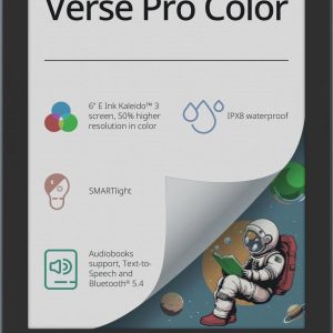 E-Reader-POCKETBOOK-Verse Pro Color-6"-1072x1448-1xUSB-C-Wireless LAN-Bluetooth-Dark Blue-PB634K3-1-WW