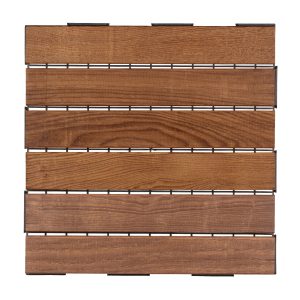 Terašu flīzes PXDECK, 30 cm x 30 cm x 2 cm, brūna krās., 6 gab.