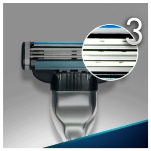 Gillette Mach3 Skuveklis Vīriešiem, 12 Skuvekļa Galviņas