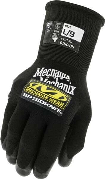Darba cimdi pirkstaiņi Mechanix Wear SpeedKnit S1DC-05-009, balta krās./melna krās./dzeltena krās., L, 2 gab.