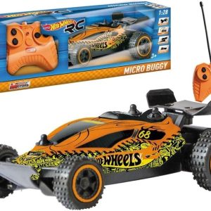 Rc automašīna Mattel Hot Wheels Micro Buggy 13-63446, 1:28, melna krās./zaļa krās./oranža krās.