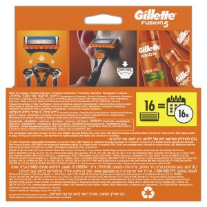 Gillette Fusion5 Skuvekļa Asmeņi Vīriešiem, 16 Rezerves Asmeņi