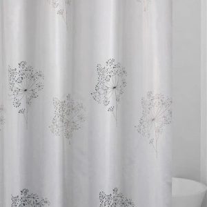 Dušas aizkars Gedy Parfume TTE13222430, brūna krās./balta krās./melna krās., 200 cm x 240 cm