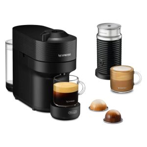 Kapsulas kafijas automāts Nespresso Vertuo Pop & Aeroccino ENV90.BAE, melna, De'Longhi