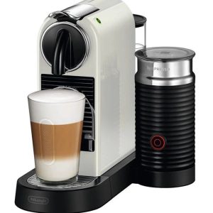 Kapsulu kafijas automāts Nespresso Citiz & Aeroccino EN267.WAE, balta krās.