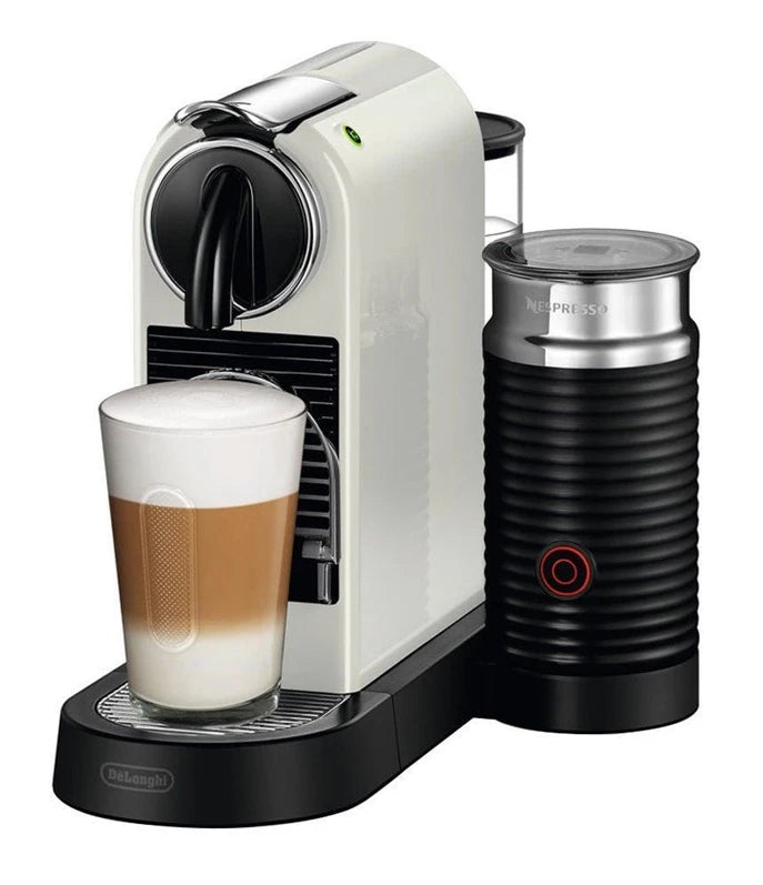 Kapsulu kafijas automāts Nespresso Citiz & Aeroccino EN267.WAE, balta krās.