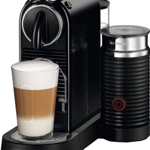 Kapsulu kafijas automāts Nespresso Citiz & Aeroccino EN267.BAE, melna krās.
