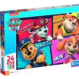 Puzle Clementoni PAW PATROL MAXI 24238, 62 cm x 42 cm, 24 gab.