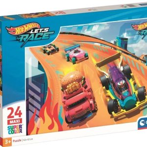 Puzle Clementoni Hot Wheels. 62 cm x 42 cm. 24