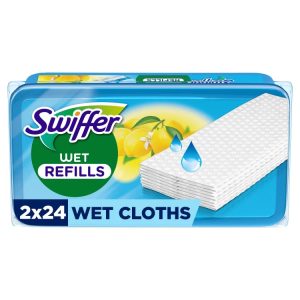 Swiffer Sweeper Mitrās Salvetes, 48 gab