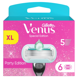 Gillette Venus Party Edition Razor Skuvekļa Maināmas Asmeņu Kasetnes, 6 gab