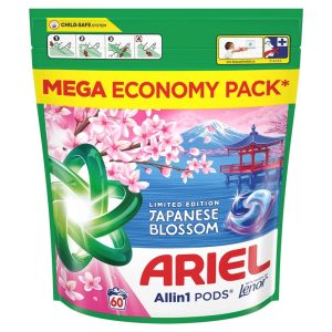 Lenor JAPANESE BLOSSOM veļas kapsulas. 60 gab.