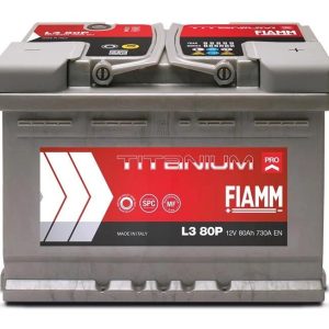 Akumulators Fiamm L3 80P, 12 V, 80 Ah, 730 A