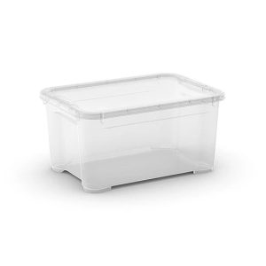 Uzglabāšanas kaste ar vāku, paredzēts uzglabāšanai Kis 8651000020204, 14 l, caurspīdīga krās., 38 x 27 x 19 cm