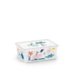 Uzglabāšanas kaste ar vāku Kis C Box Style, 11 l, daudzkrāsaina, 37 x 26 x 14 cm