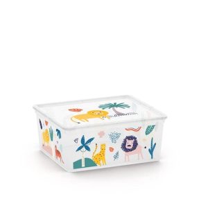 Uzglabāšanas kaste ar vāku Kis C Box Style, 18 l, daudzkrāsaina, 39.5 x 34 x 17 cm